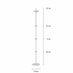 AMAG Lampadaire Luminaires Leuchten Direkt LED Blanc, 1 lumière