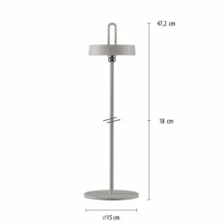 AMAG Lampe à poser Luminaires Leuchten Direkt LED Gris, 1 lumière