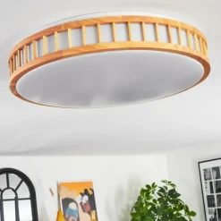 Amarelos Plafonnier LED Écru, Blanc, 1 lumière, Télécommandes