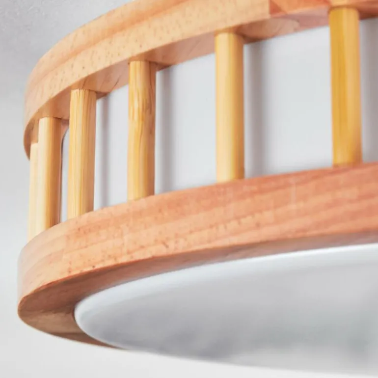 Amarelos Plafonnier LED Écru, Blanc, 1 lumière