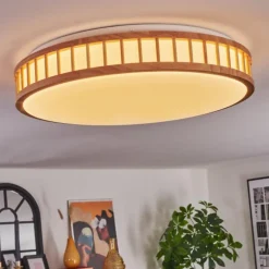 Amarelos Plafonnier LED Écru, Blanc, 1 lumière, Télécommandes