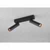 Ambala Spot de plafond Luminaires Trio LED Noir, 2 lumières
