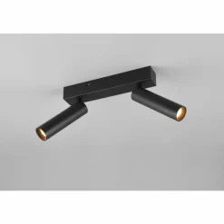 Ambala Spot de plafond Luminaires Trio LED Noir, 2 lumières