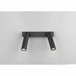 Ambala Spot de plafond Luminaires Trio LED Noir, 2 lumières