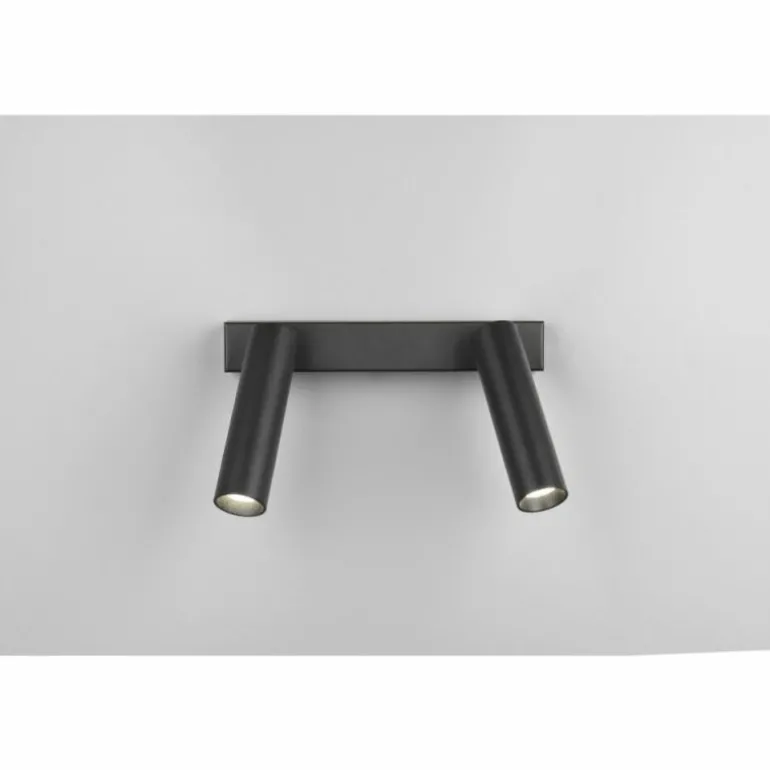 Ambala Spot de plafond Luminaires Trio LED Noir, 2 lumières