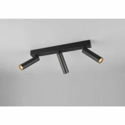 Ambala Spot de plafond Luminaires Trio LED Noir, 3 lumières