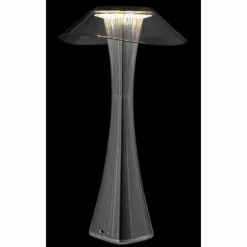 Ambra Lampe à poser Luminaires Globo Lighting LED Chrome, Fumée, Noir, 1 lumière