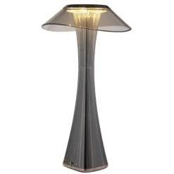 Ambra Lampe à poser Luminaires Globo Lighting LED Chrome, Fumée, Noir, 1 lumière