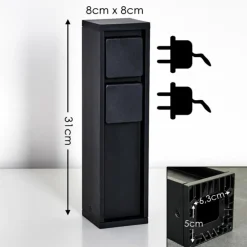 Amersfoort Prises électriques d'extérieur, Accessoire Noir