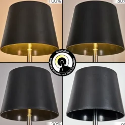Amien Lampe de table d'extérieur, Lampe à poser LED Noir, Argenté, 1 lumière