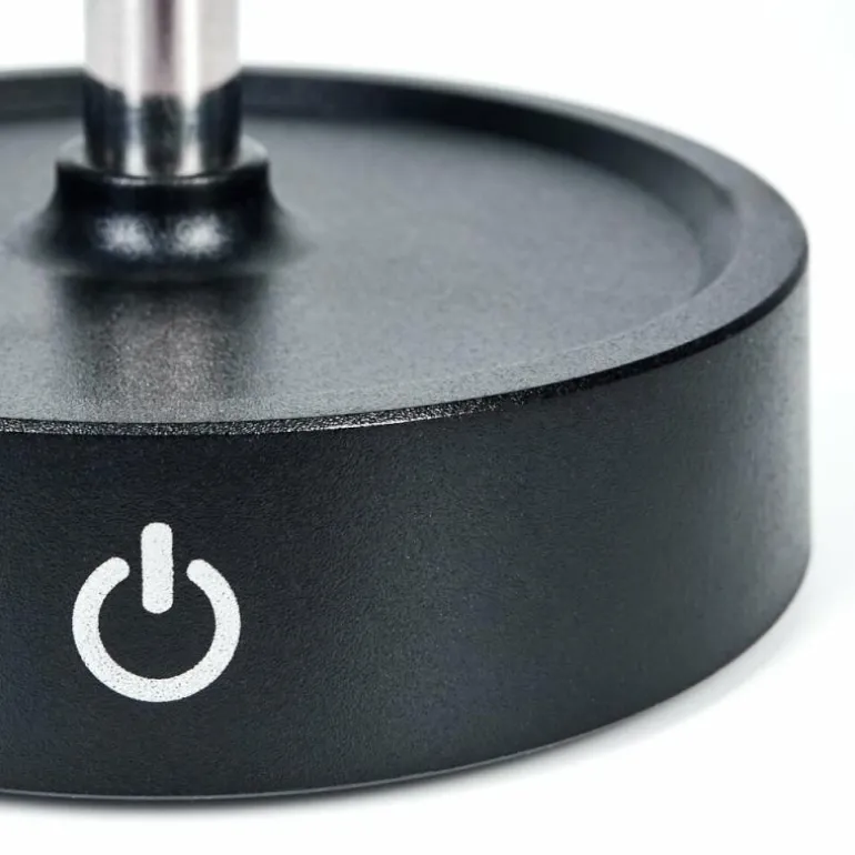 Amien Lampe de table d'extérieur, Lampe à poser LED Noir, Argenté, 1 lumière