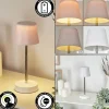 Amien Lampe de table d'extérieur, Lampe à poser LED Argenté, Blanc, 1 lumière