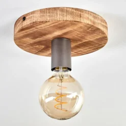 Amnicon Plafonnier Écru, Noir, 1 lumière