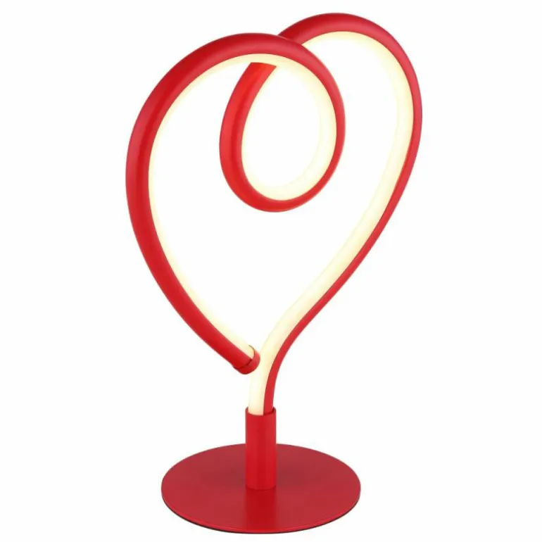 Amore Lampe à poser Luminaires Globo Lighting LED Rouge, 1 lumière