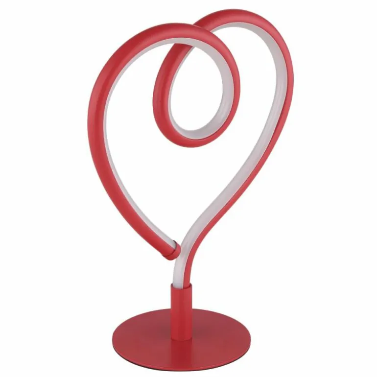 Amore Lampe à poser Luminaires Globo Lighting LED Rouge, 1 lumière