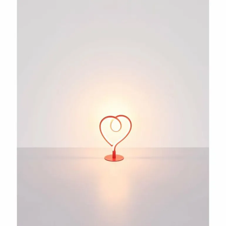 Amore Lampe à poser Luminaires Globo Lighting LED Rouge, 1 lumière