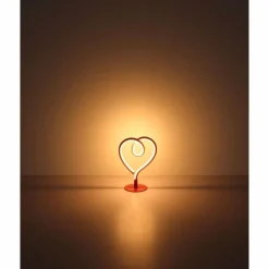 Amore Lampe à poser Luminaires Globo Lighting LED Rouge, 1 lumière