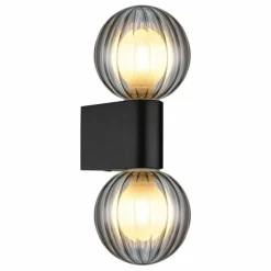 Ander Applique murale Luminaires Globo Lighting Noir, 2 lumières