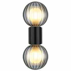 Ander Applique murale Luminaires Globo Lighting Noir, 2 lumières
