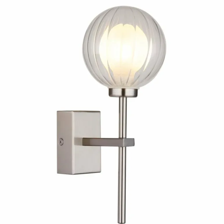 Ander Applique murale Luminaires Globo Lighting Nickel mat, 1 lumière