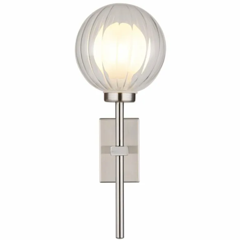 Ander Applique murale Luminaires Globo Lighting Nickel mat, 1 lumière