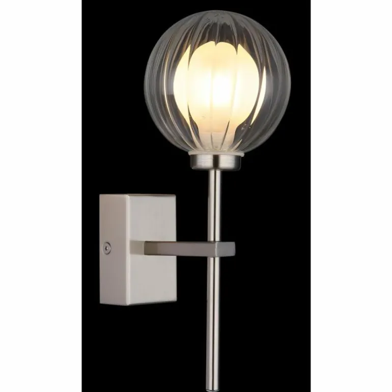 Ander Applique murale Luminaires Globo Lighting Nickel mat, 1 lumière