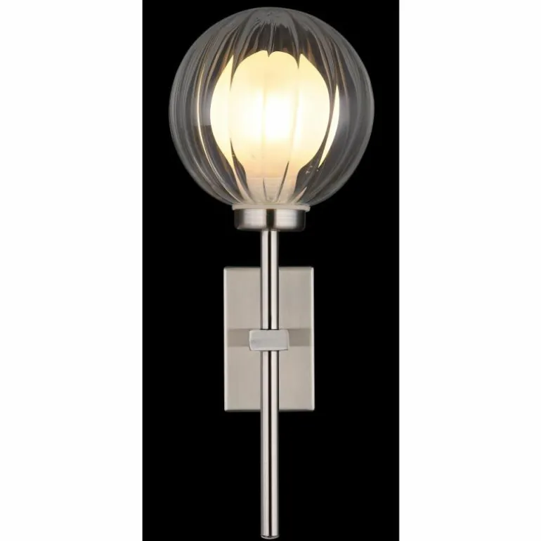 Ander Applique murale Luminaires Globo Lighting Nickel mat, 1 lumière