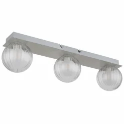 Ander Plafonnier Luminaires Globo Lighting Nickel mat, 3 lumières
