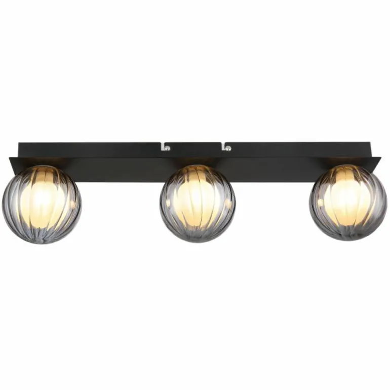 Ander Plafonnier Luminaires Globo Lighting Noir, 3 lumières