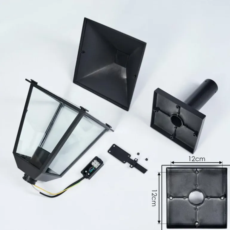 Anfei Eclairage de chemin Noir, 1 lumière