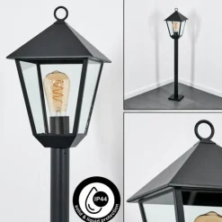 Anfei Eclairage de chemin Noir, 1 lumière