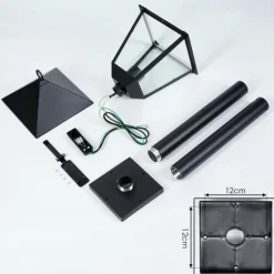 Anfei Eclairage de chemin Noir, 1 lumière