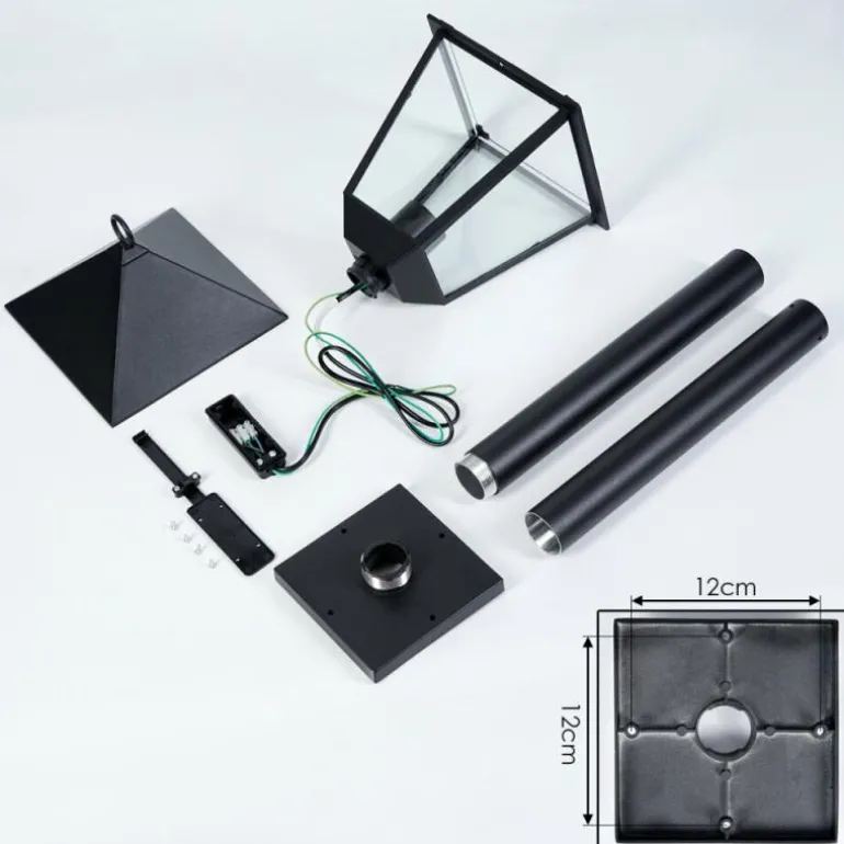 Anfei Eclairage de chemin Noir, 1 lumière