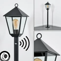 Anfei Eclairage de chemin Noir, 1 lumière, Détecteur de mouvement