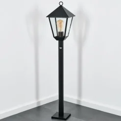 Anfei Eclairage de chemin Noir, 1 lumière, Détecteur de mouvement