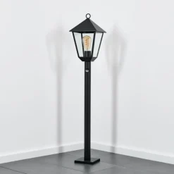 Anfei Eclairage de chemin Noir, 1 lumière, Détecteur de mouvement