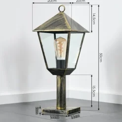 Anfei Eclairage de chemin Brun, Or, 1 lumière