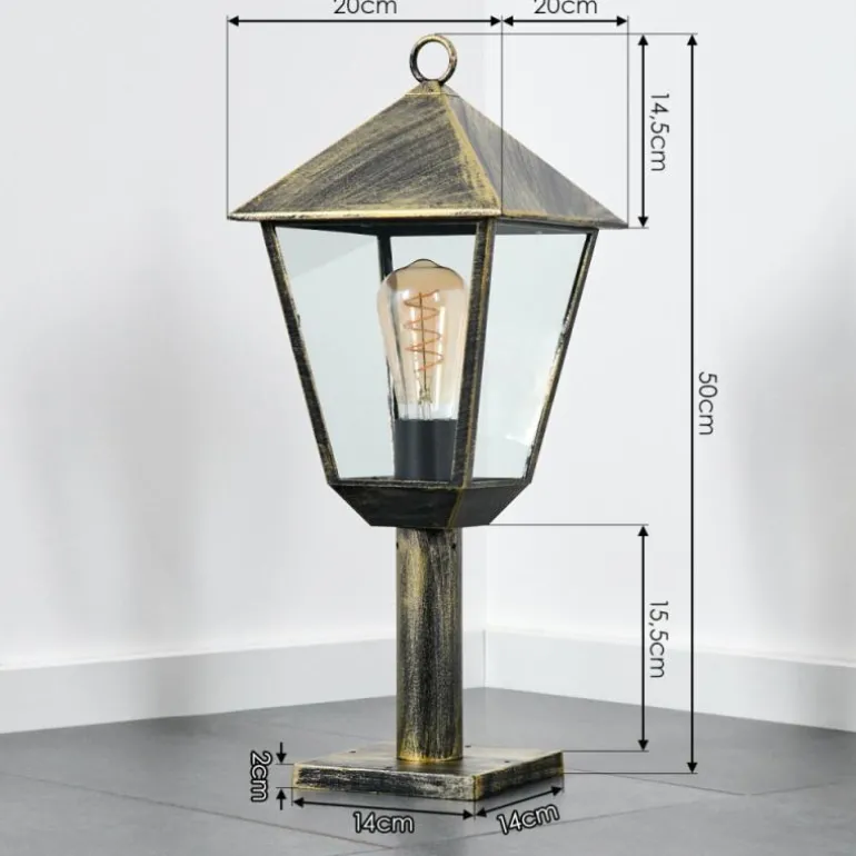 Anfei Eclairage de chemin Brun, Or, 1 lumière