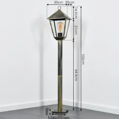 Anfei Eclairage de chemin Brun, Or, 1 lumière