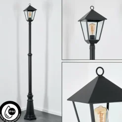 Anfei Eclairage de chemin Noir, 1 lumière