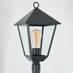 Anfei Eclairage de chemin Noir, 1 lumière