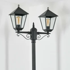 Anfei Eclairage de chemin Noir, 2 lumières