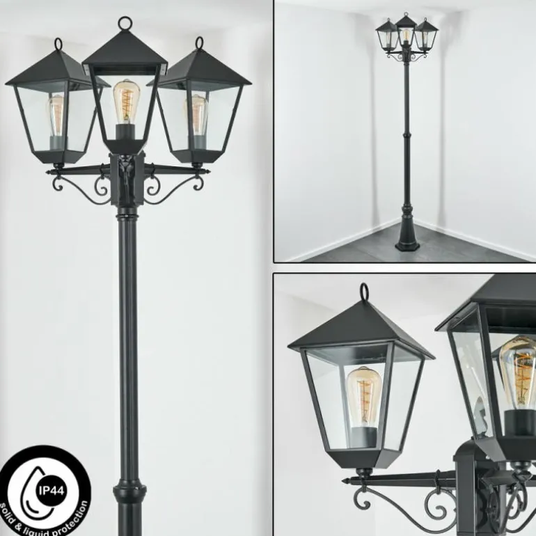 Anfei Eclairage de chemin Noir, 3 lumières