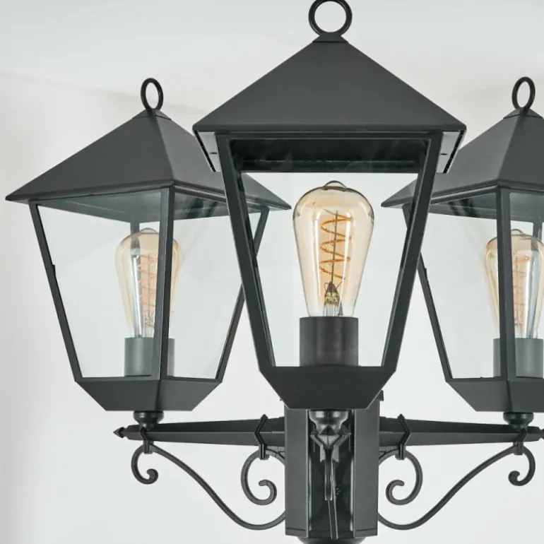 Anfei Eclairage de chemin Noir, 3 lumières