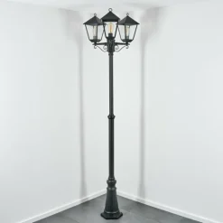 Anfei Eclairage de chemin Noir, 3 lumières