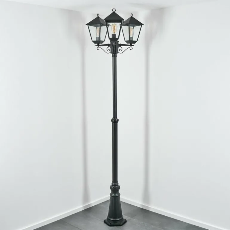 Anfei Eclairage de chemin Noir, 3 lumières