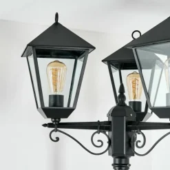 Anfei Eclairage de chemin Noir, 3 lumières