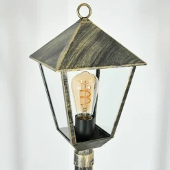 Anfei Eclairage de chemin Or, Noir, 1 lumière