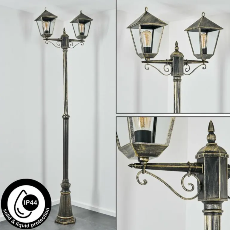 Anfei Eclairage de chemin Or, Noir, 2 lumières