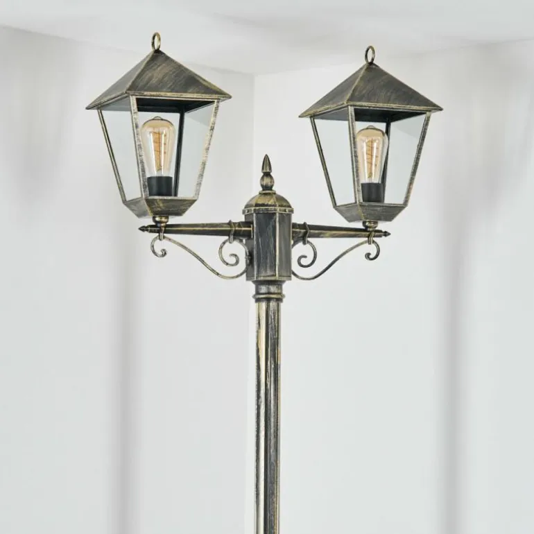 Anfei Eclairage de chemin Or, Noir, 2 lumières